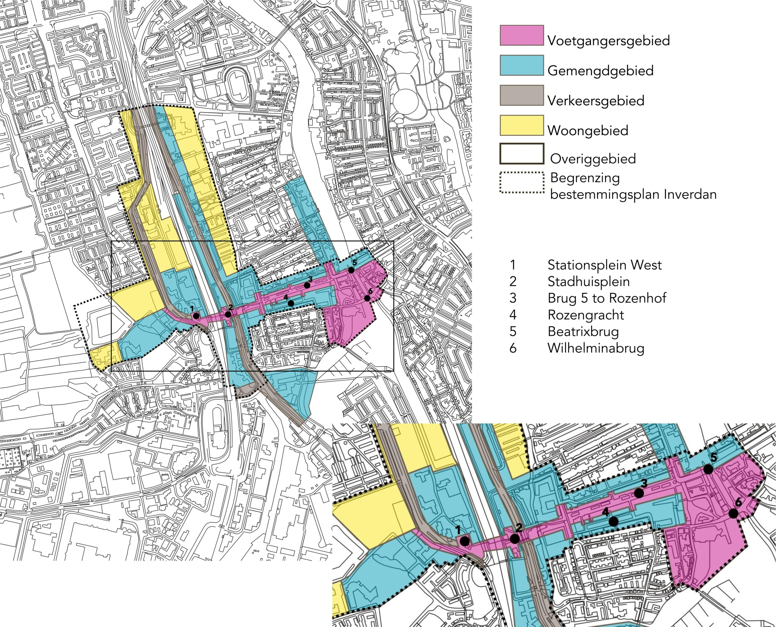 Gebiedsindeling Inverdan reclame uitingen